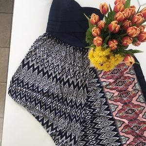 Maxi dress with bandeau top